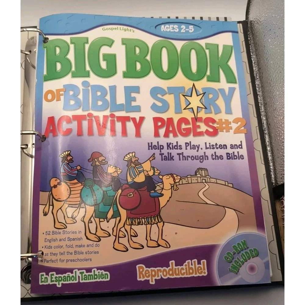 Big Book Of Bible‎ Story Activity Pages #2 Help Kids Includes Cd-Rom